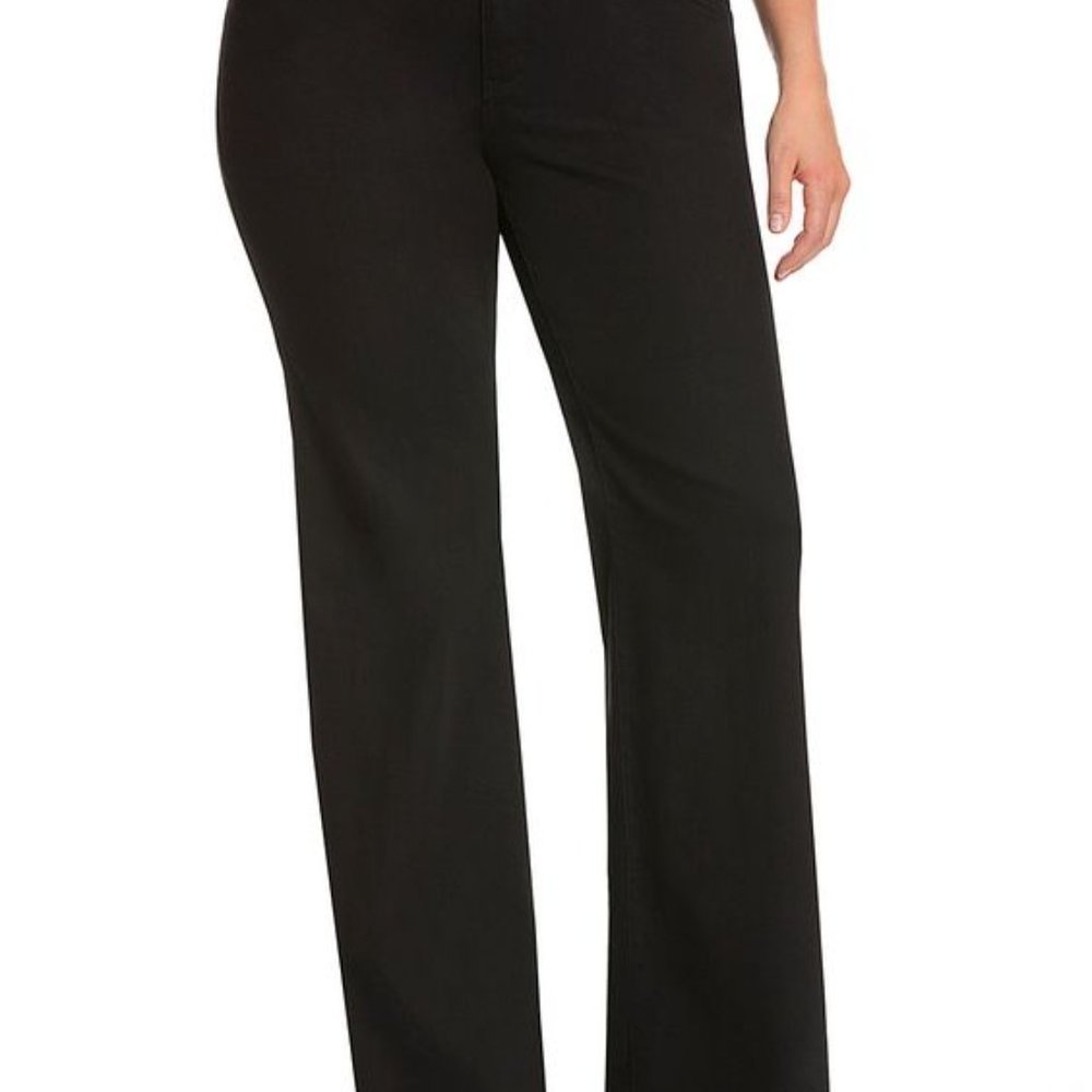 NWT! Lane Bryant On-The-Go Black Ankle Pants - Size 26